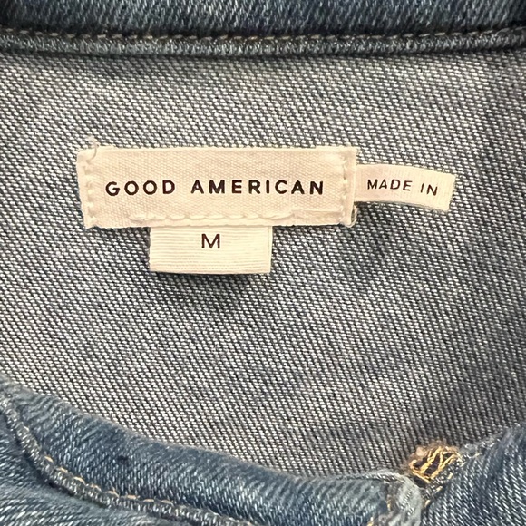 Good American Blue Denim Jumpsuit size M NWT - Picture 2 of 6